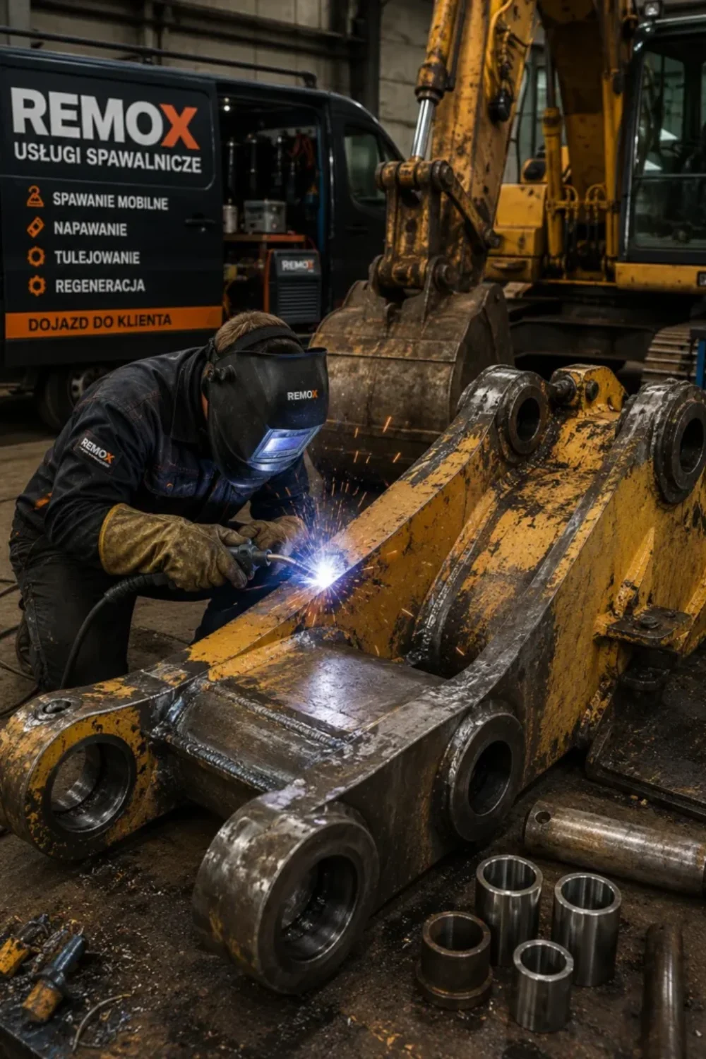 Spawanie, napawanie, tulejowanie, regenracja maszyn budowlanych, spawanie aluminium, spawanie stali Zamość